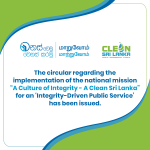 National Initiative: “A Culture of Integrity – A Clean Sri Lanka”